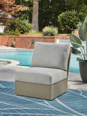 Kimpton Isle Outdoor Armless Chair with Cushion