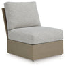 Kimpton Isle Outdoor Armless Chair with Cushion