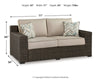 Coastline Bay Outdoor Loveseat with Cushion