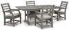 Outdoor Dining Table with 4 Chairs