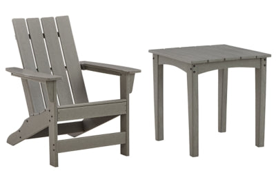 Outdoor Adirondack Chair and End Table