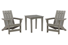 Outdoor Adirondack Chair Set with End Table