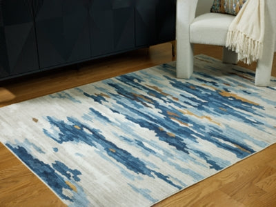 Vinlett 5' x 7' Washable Rug