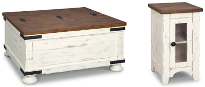 مجموعة طاولة من قطعتين