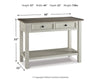 Bolanburg Sofa/Console Table