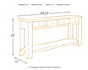 Gavelston Sofa/Console Table