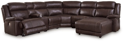 VonKurt 6-Piece Power Reclining Sectional with Chaise