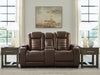 High Impact Power Reclining Loveseat with Console