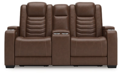 High Impact Power Reclining Loveseat with Console
