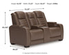 High Impact Power Reclining Loveseat with Console