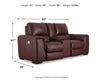Alessandro Power Reclining Loveseat with Console