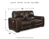 Alessandro Power Reclining Loveseat with Console