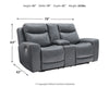 Mindanao Power Reclining Loveseat with Console