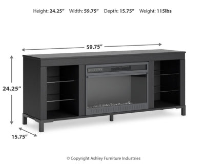 Cayberry 60" TV Stand with Electric Fireplace