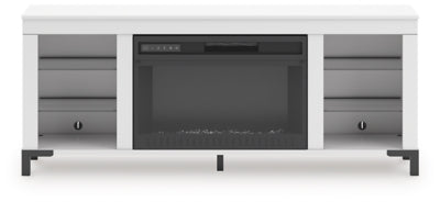 Brollevi 60" TV Stand with Electric Fireplace